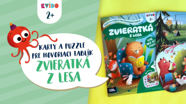 Karty a puzzle pre Hovoriaci tablík - Zvieratká z lesa - Kvído SK