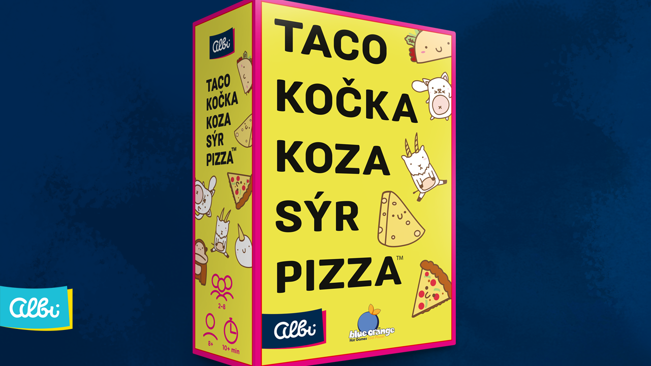 Taco, kočka, koza, sýr, pizza